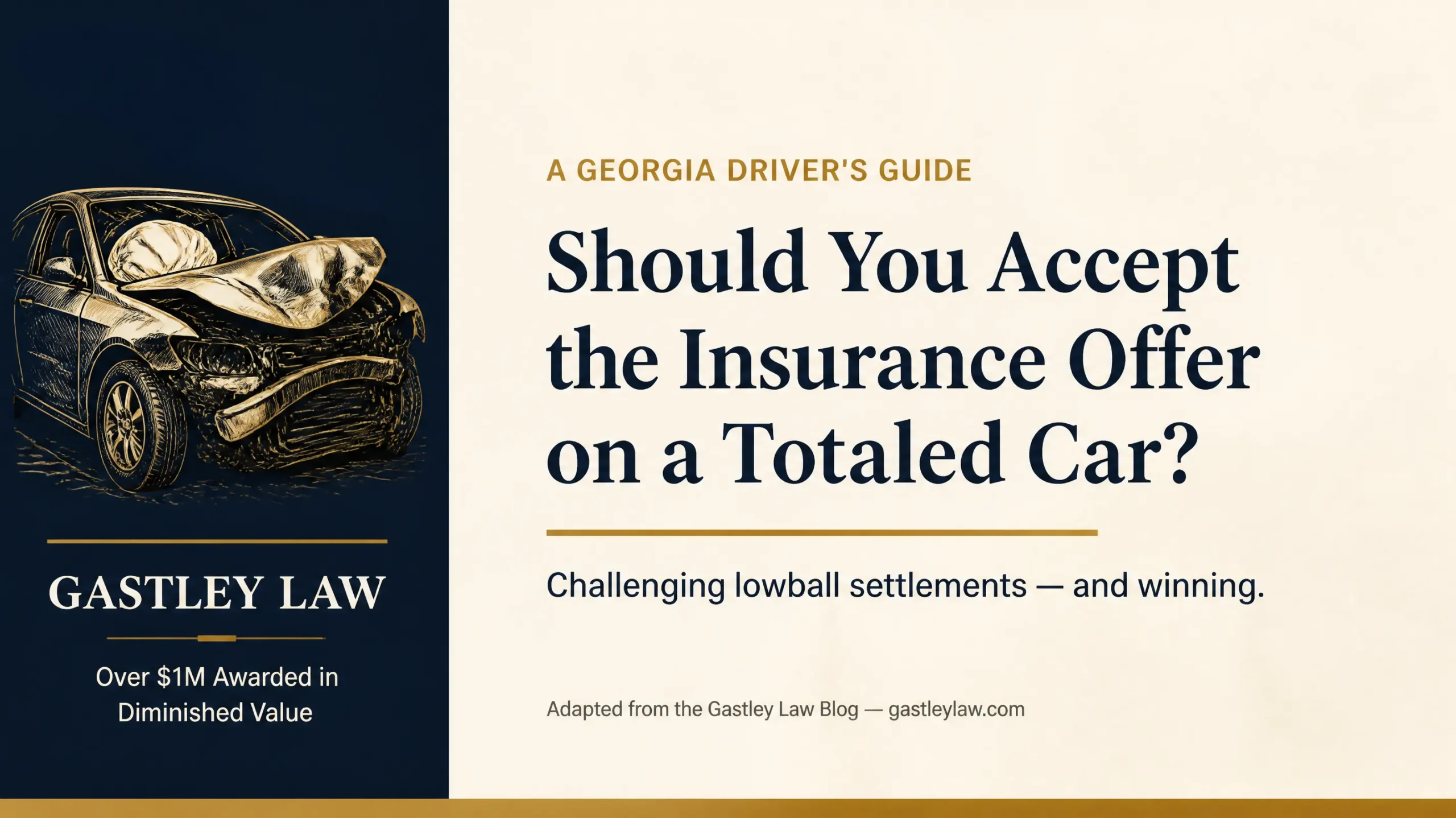 negotiating with insurance on a totaled car - tips from a top-rated attorney in Atlanta GA