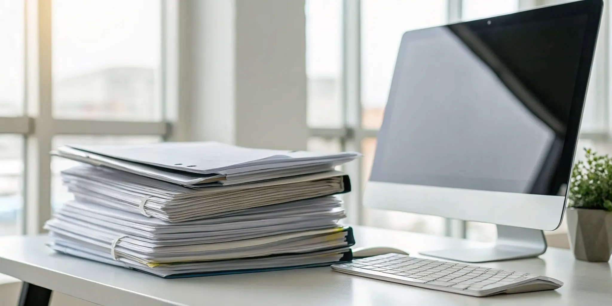 A reservation of rights letter and insurance documents on an office desk.