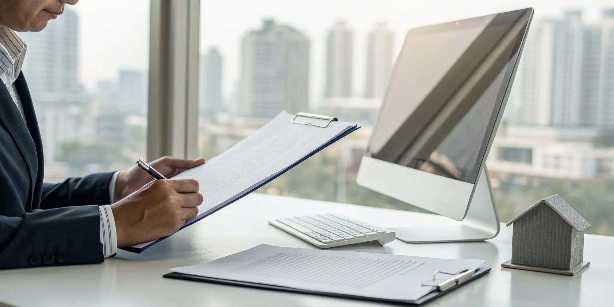 A person reviewing documents to file a GEICO diminished value claim.