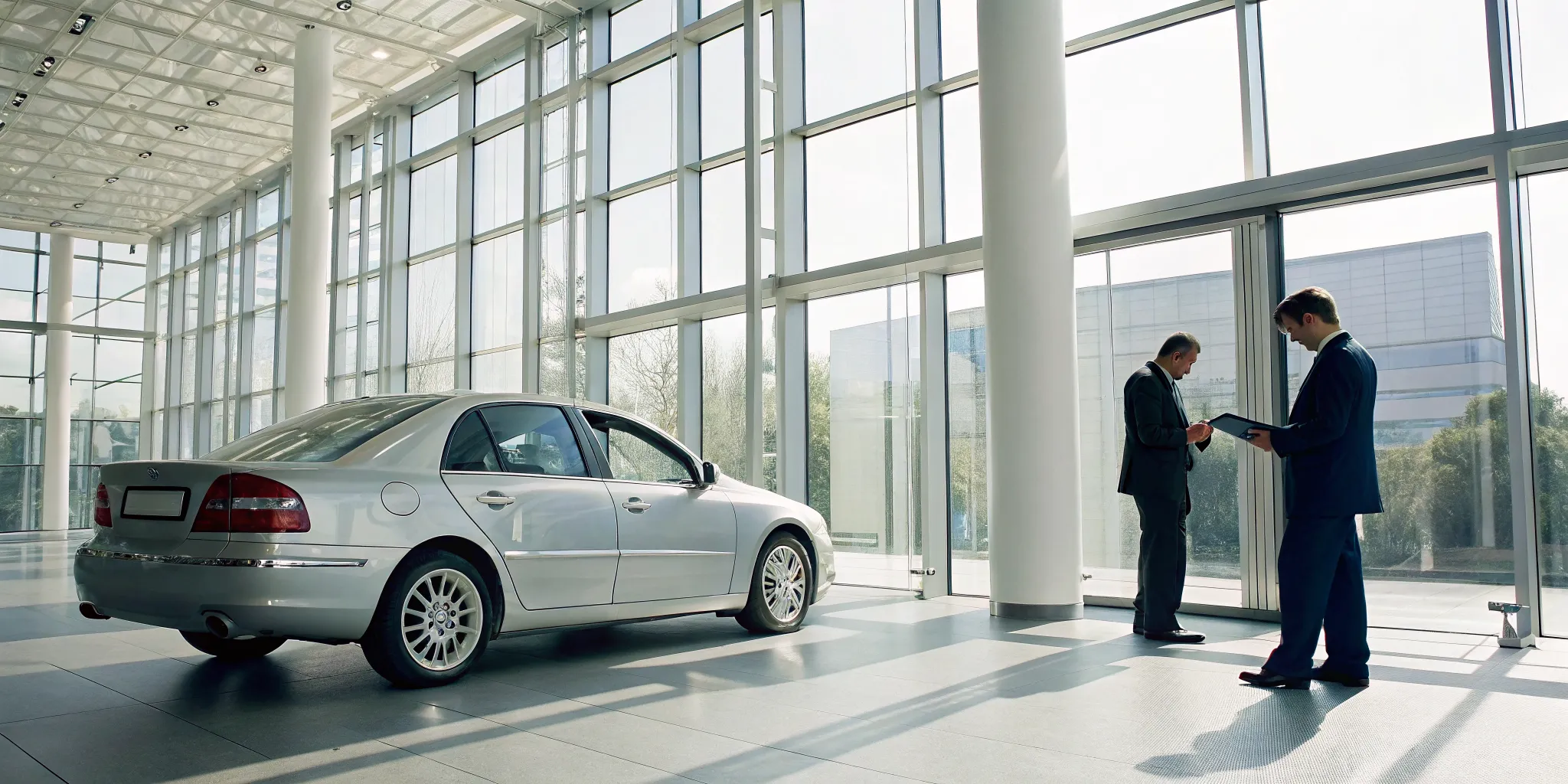 Car owner reviewing a Virginia diminished value claim with an adjuster.