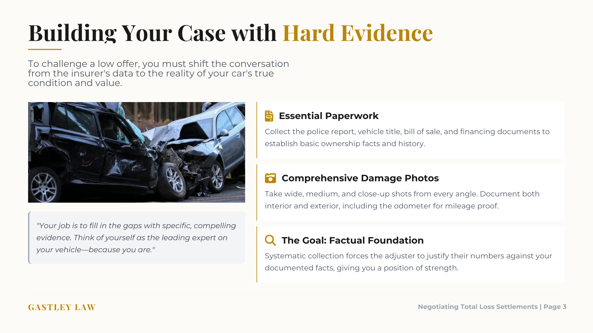 tips for negotiating a better total loss settlement