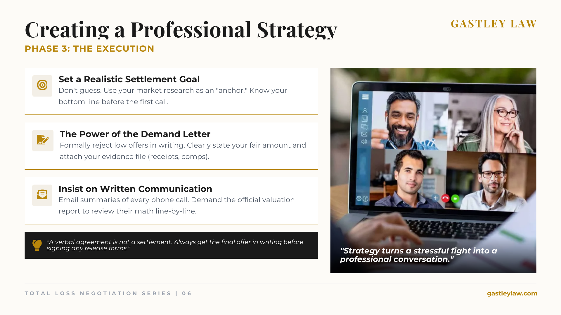 tips for negotiating total loss with car insurance companies