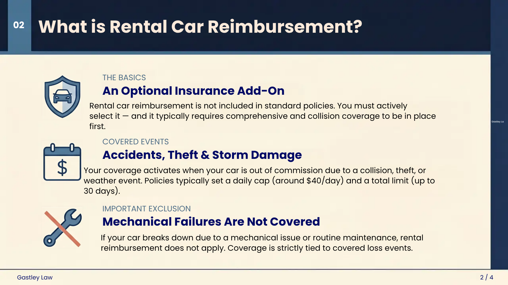 Car accident rental coverage insurance claims georgia