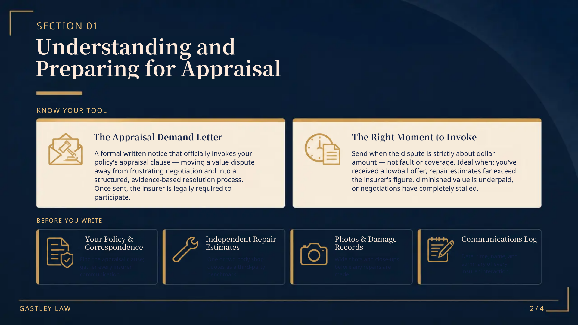 Auto insurance appraisal clause dispute process