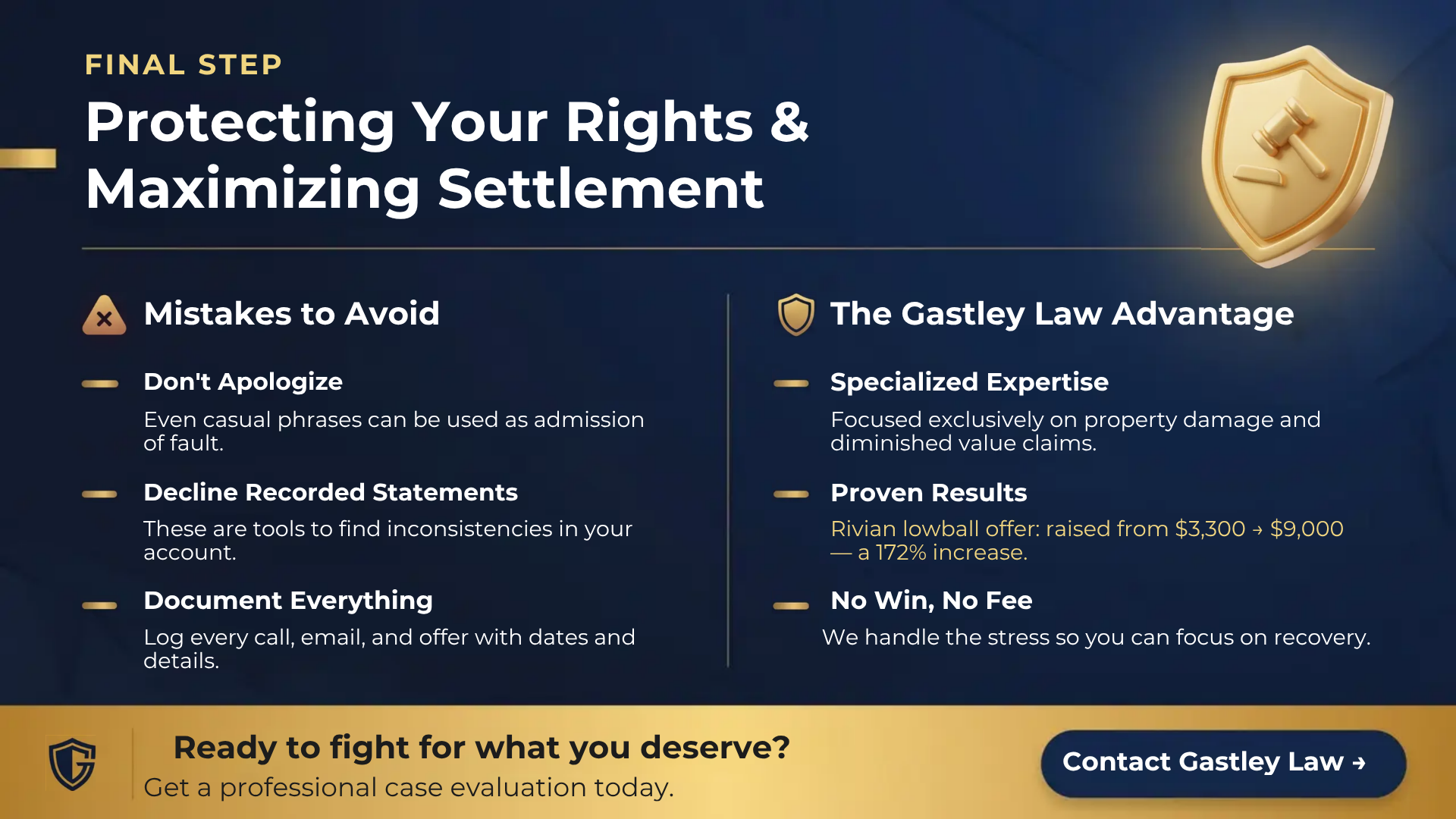 Car insurance negotiation settlement mistakes to avoid diminished value claim georgia