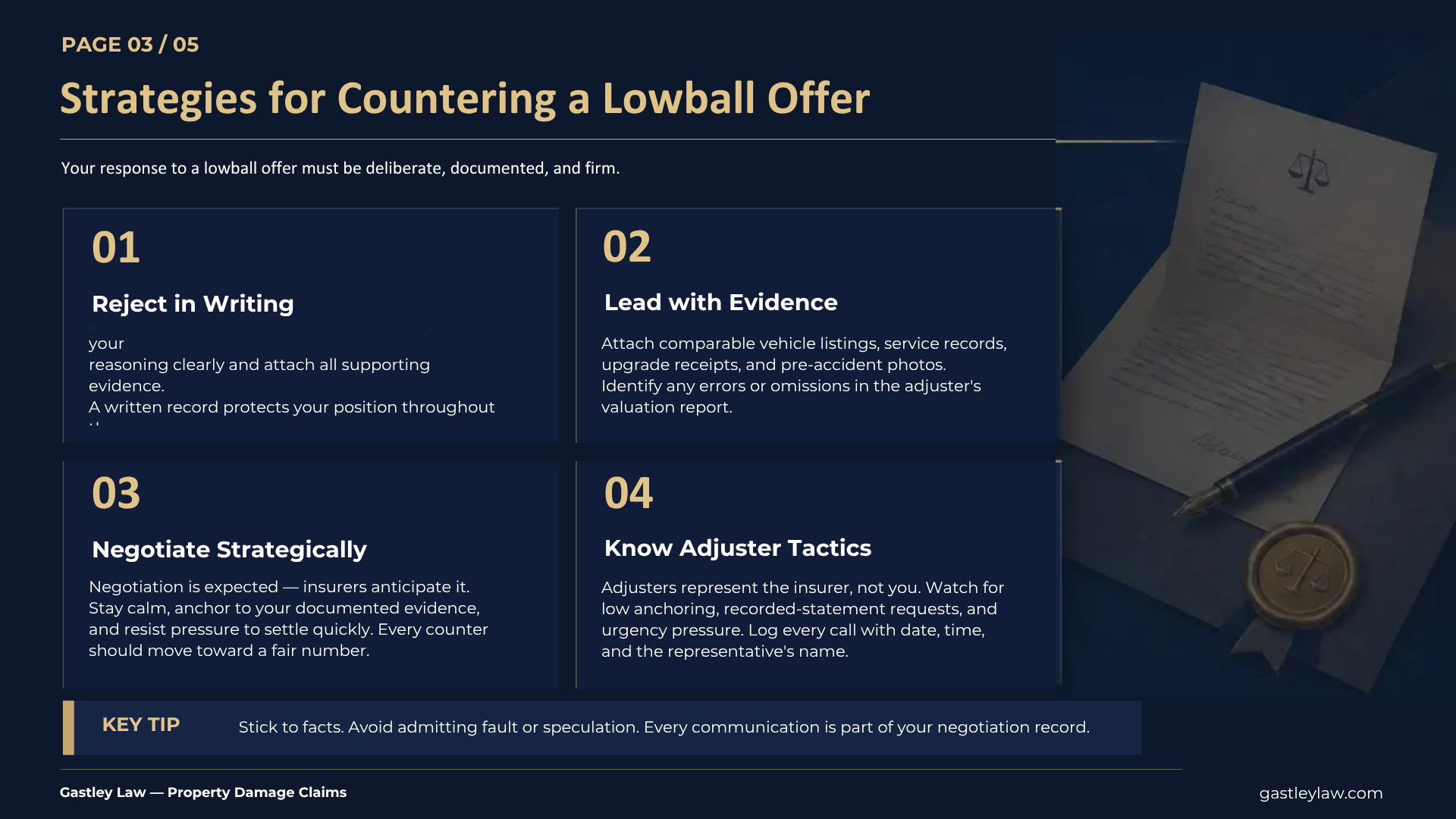 How to counter insurance total loss offer georgia