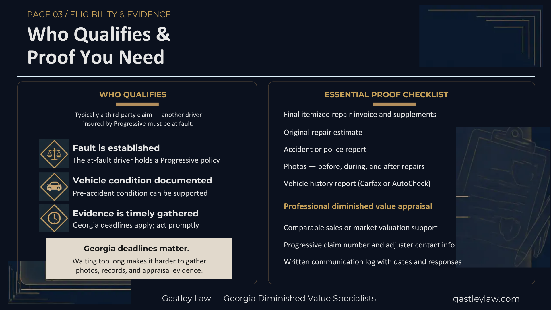 Progressive diminished value claim third party insurance georgia