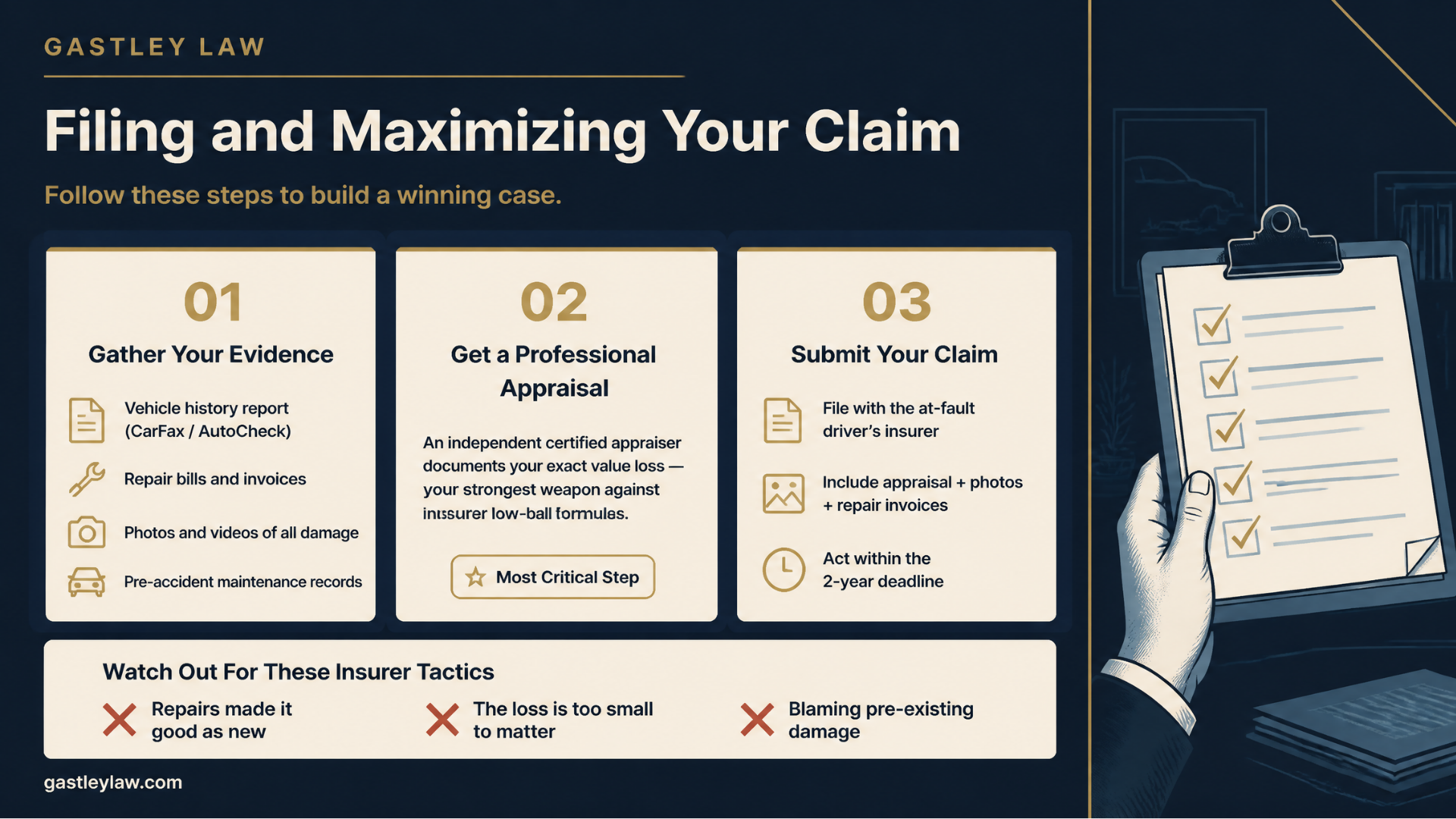 How to file a diminished value claim in ohio