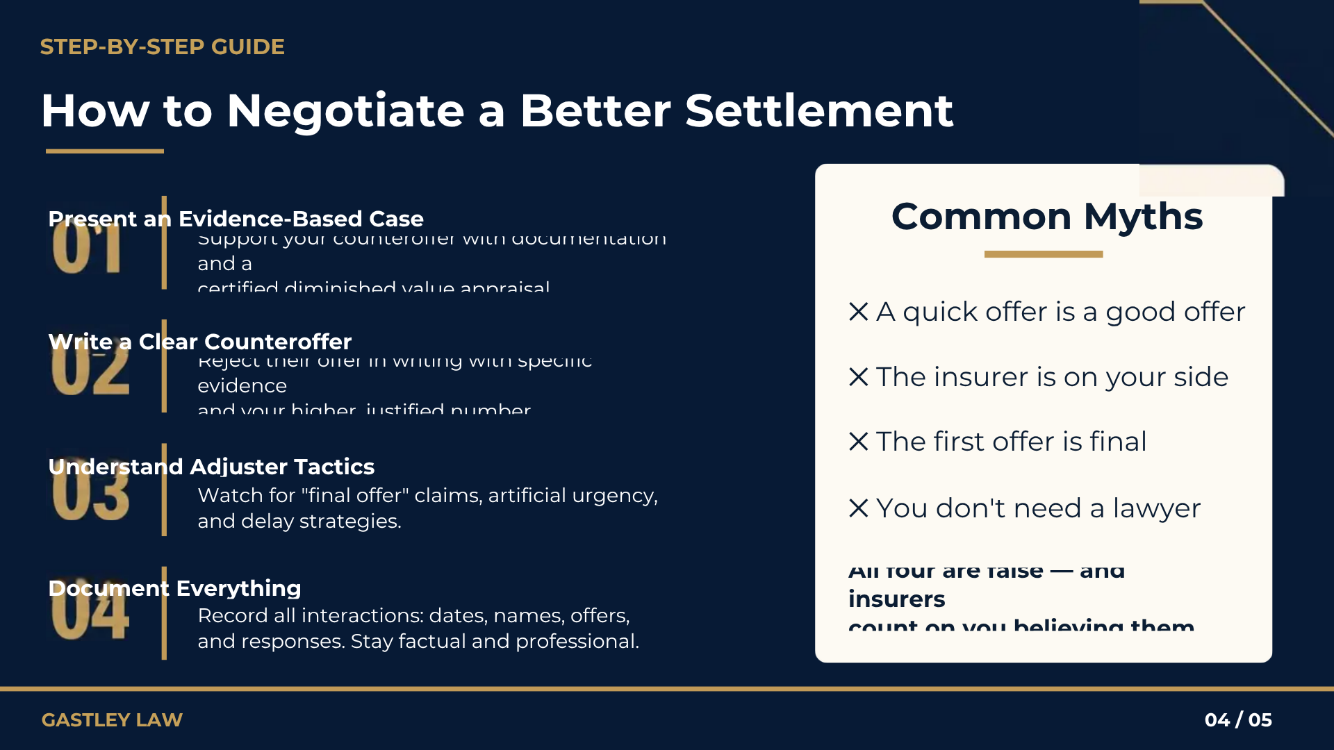 How to negotiate a better settlement insurance claim georgia