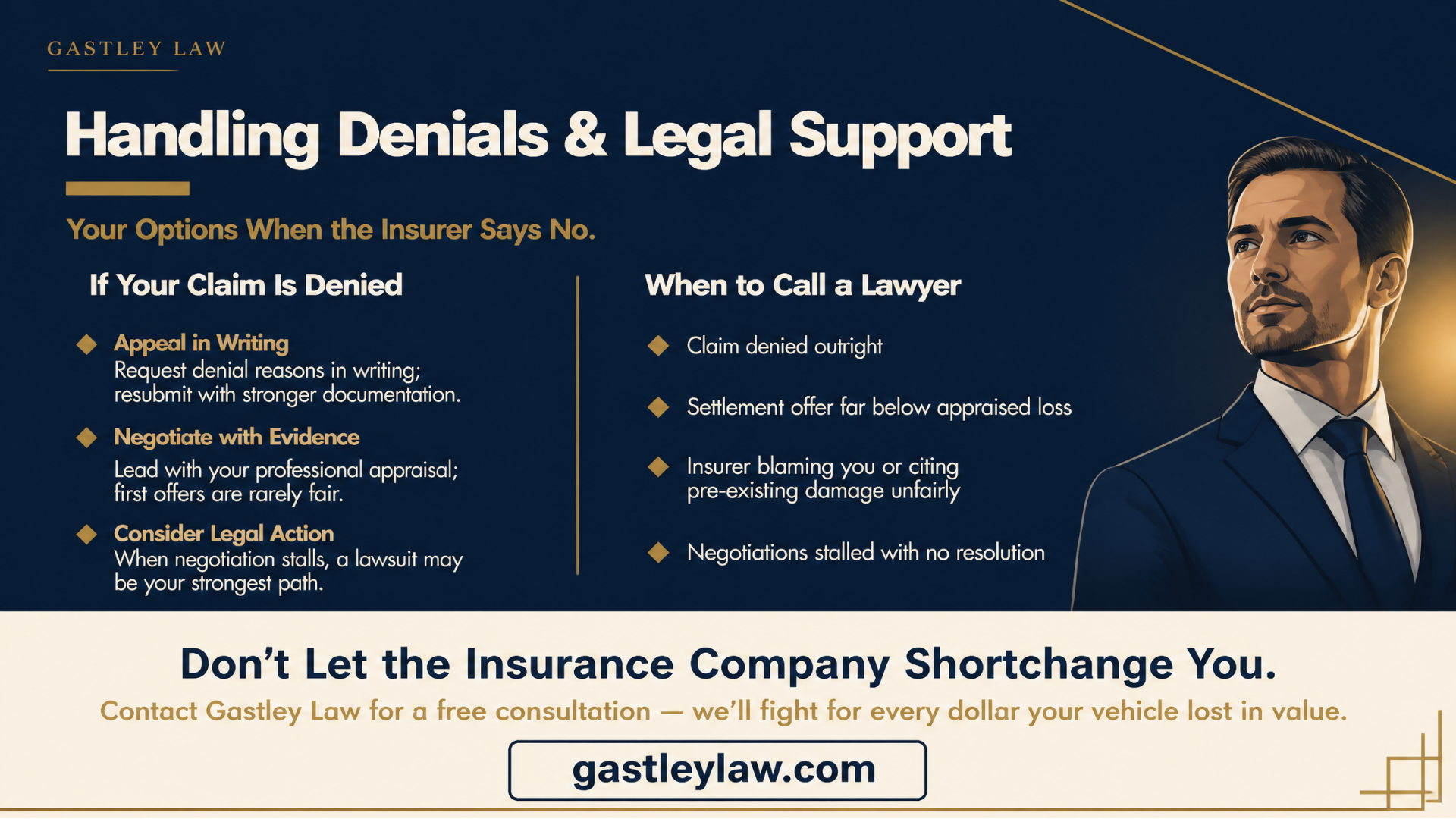 What to do if your diminished value claim gets denied